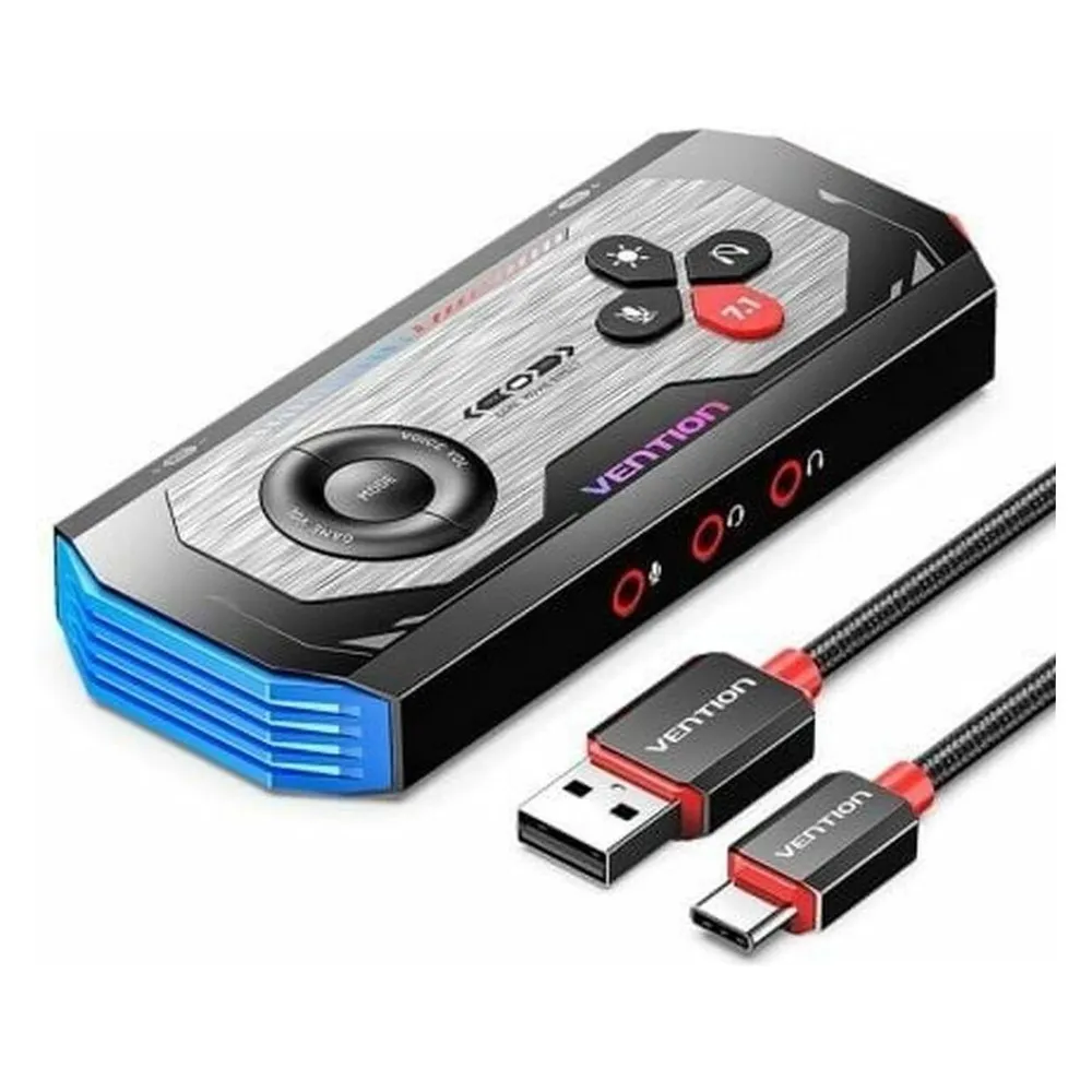 Soundkarte Gaming Vention CVAB0 USB-C Verstärker 7.1 RGB 192kHz 24bit