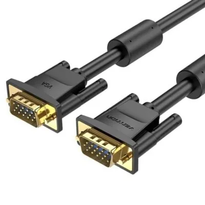 Vention DAEBI VGA-Kabel, 3 m, Stecker-Stecker, vergoldet, 1080P-Auflösung, Schwarz