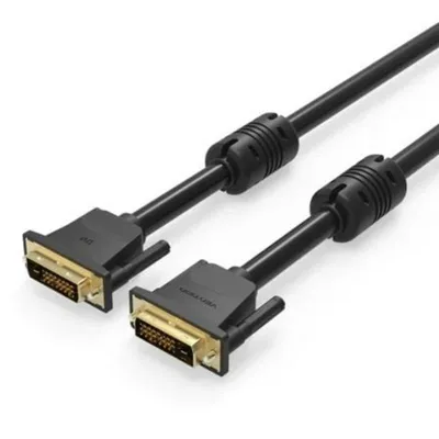 DVI-Kabel Vention EAABG 1,5m DVI-D 24+1 Stecker/Stecker vergoldet Schwarz
