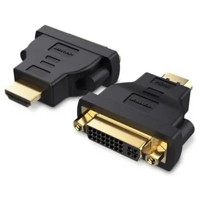 Vention ECCB0 HDMI-Stecker - DVI (24+5)-Buchse, bidirektionaler Adapter, Schwarz