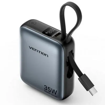 Powerbank Vention FHEH0 10000mAh 35W Schnellladen USB-C Grau