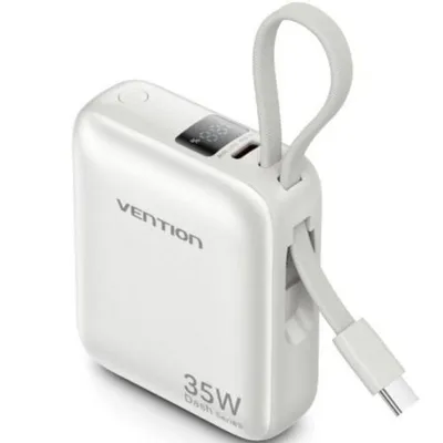 Powerbank Vention FHEN0 10000mAh 35W Beige USB-C Schnellladung