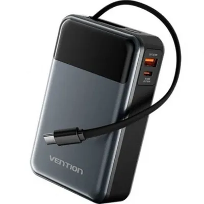 Vention FHYB0 Powerbank 20000mAh 65W USB-C/USB-A Grau