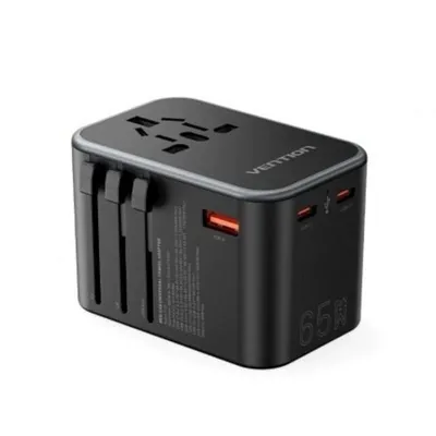 Universal Wandladegerät Vention FJDB0 65W 2x USB-C 1x USB-A GaN-Technologie Universal Wandladegerät Vention FJDB0 65W 2x USB-C 1x USB-A GaN-Technologie