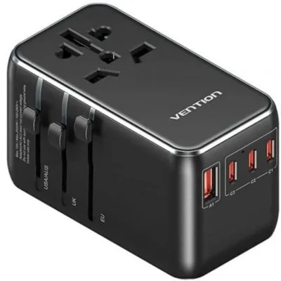 Universal-Wandladegerät Vention FJGB0 GaN 120W 3x USB-C 1x USB Universal-Stecker