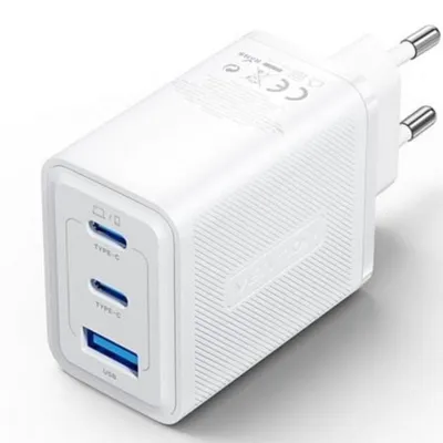 GaN Wandladegerät Vention FERW0-EU 65W 2x USB-C 1x USB-A Weiß GaN Wandladegerät Vention FERW0-EU 65W 2x USB-C 1x USB-A Weiß