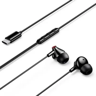 Kopfhörer Vention Echo Lite kabelgebunden USB-C In-Ear mit Mikrofon Schwarz