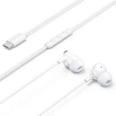 Kopfhörer Vention Echo Lite mit USB-C-Kabel Mikrofon In-Ear Weiß