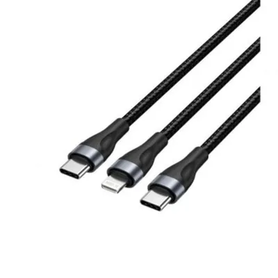 USB-C-Kabel Vention H17BAV 60W 480Mbps 1,2m Schwarz USB-C auf Lightning USB-C Kabel USB-C-Kabel Vention H17BAV 60W 480Mbps 1,2m Schwarz