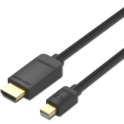 Vention HABBG Mini DisplayPort auf HDMI 1080P Konverterkabel, 1,5 m, Schwarz
