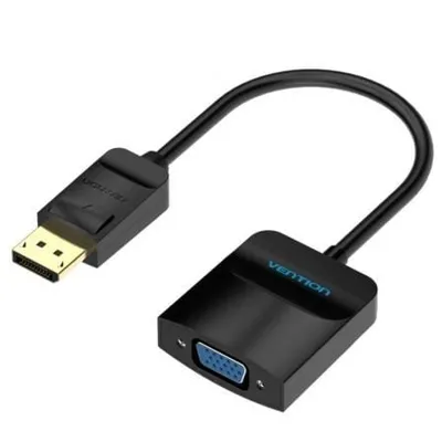 Vention HBFBB DisplayPort-zu-VGA-Konverter 1080P 15 cm Schwarz