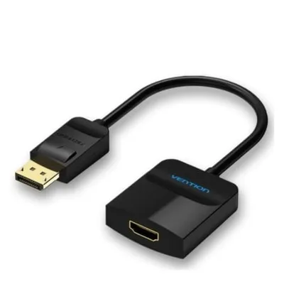 Vention HBGBB DisplayPort HDMI Konverter 1080P 15cm Schwarz