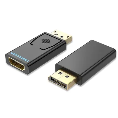 Vention HBKB0 DisplayPort-Stecker auf HDMI-Buchse-Adapter, 1080p, 60 Hz, Schwarz