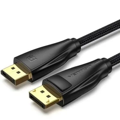 Vention HCCBJ 5 m 8K 1.4 geflochtenes DisplayPort-Kabel, Schwarz