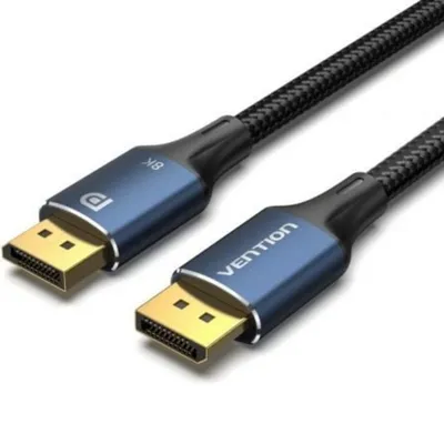DisplayPort-Kabel Vention HCELF 8K 1m Trenzado Aluminium Blau