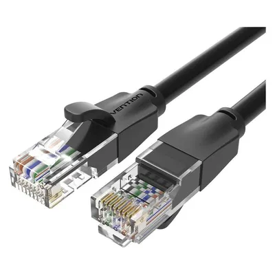 Vention IBEBK Cat.6 8m UTP Schwarz vergoldet 1000 Mbit/s Netzwerkkabel