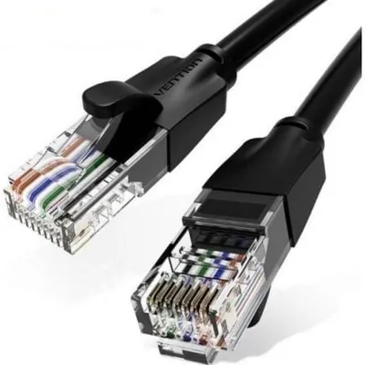 Vention IBEBL Ethernet-Kabel Cat.6 RJ45 1000Mbps 10m Schwarz