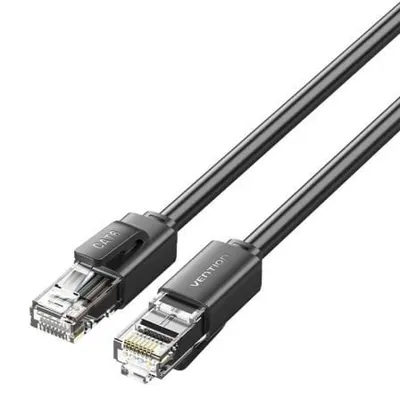 Vention IBRBJ Cat.6A 5m Schwarz RJ45 UTP Ethernet 1000Mbps Netzwerkkabel