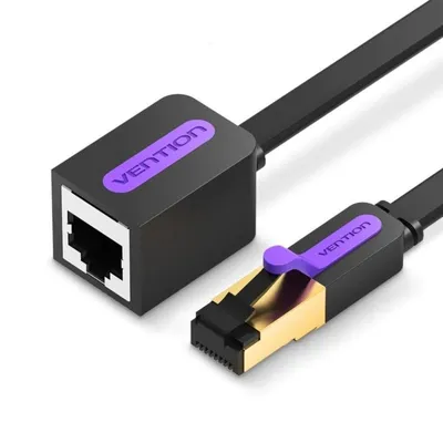 RJ45 Verlängerungskabel Vention ICBBI Cat7 3m Schwarz RJ45 RJ45 RJ45 Verlängerungskabel Vention ICBBI Cat7 3m Schwarz