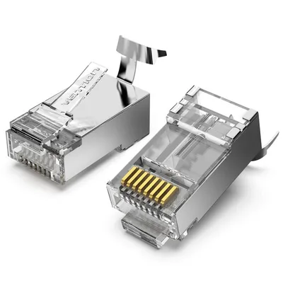 RJ45 Vention IDER0-10 Cat7 FTP Transparent 10 Stück RJ45 Vention IDER0-10 Cat7 FTP Transparent 10 Stück