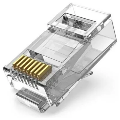 RJ45 Stecker Vention Cat.6A UTP 50 Stück Transparent Hochwertig RJ45 Stecker Vention Cat.6A UTP 50 Stück Transparent Hochwertig