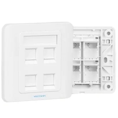 Wandplatte Vention 4-fach RJ45 Typ 86