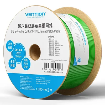 Netzwerkkabel Vention IHTG305 Cat6a SFTP 305m Grün