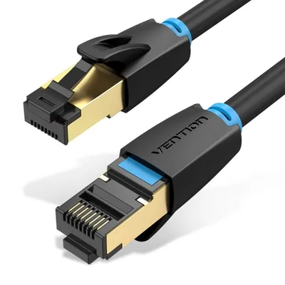 Ethernetkabel Vention IKABK Cat8 8m 40Gbps 2000MHz SFTP RJ45 Schwarz Ethernetkabel Vention IKABK Cat8 8m 40Gbps 2000MHz SFTP RJ45 Schwarz