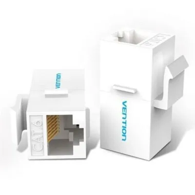 RJ45 Keystone Vention IPGW0-5 Cat6 UTP Weiss 5 Stück Extender