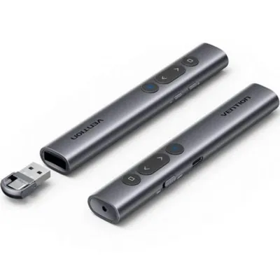 Präsentator Vention KQJH0 Bluetooth Grünlaser 2.4GHz Grau USB-A/USB-C