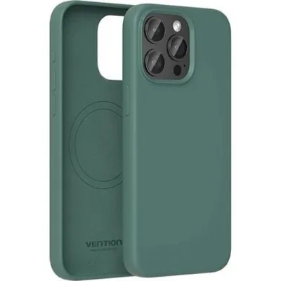 Vention KUFG0-20 MagSafe Silikonhülle kompatibel mit iPhone 15 Plus Zypressengrün
