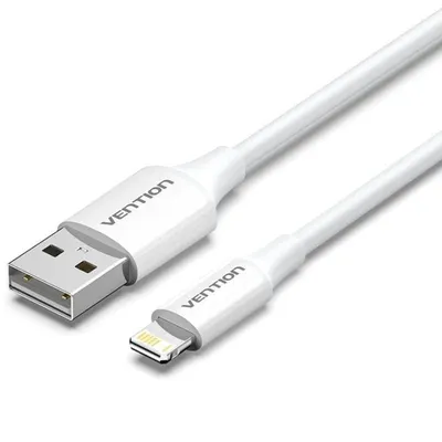 Vention LAIWF USB 2.0-Kabel (Stecker auf Lightning-Stecker, 1 m, Weiß)