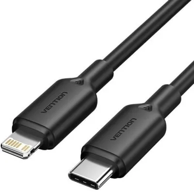 Vention LAKBF Typ-C auf Lightning USB-Kabel 27 W 3 A 480 Mbit/s 1 m Schwarz