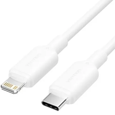 Vention LAKWH USB 2.0 Typ-C auf Lightning-Kabel, 2 m, 27 W, Weiß