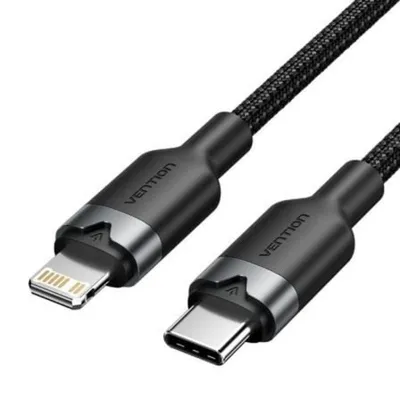 Kabel Vention LALBH USB-C auf Lightning 27W 2m Schwarz