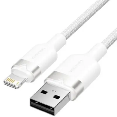 Kabel USB Lightning Vention LANWF USB-A Lightning 480Mbps 1m Weiß