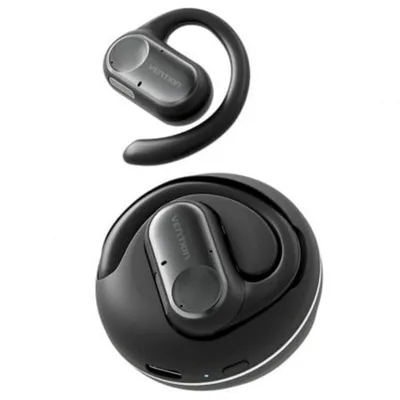Auriculares Vention Open Ear OpenBeat O11 Bluetooth 5.3 inalámbricos negros con estuche