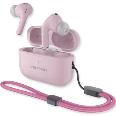 Kopfhörer Vention Echo Lite E11 Plus kabellos Bluetooth mit Ladeetui rosa