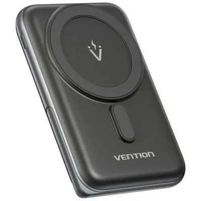 Powerbank Vention FHNB0 10000 mAh 20 W kabelloses Schnellladen Schwarz
