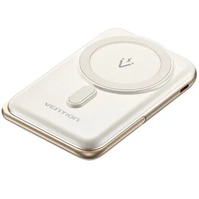 Powerbank Vention FHNW0 10000mAh 20W Kabellos Magnetisch Weiß