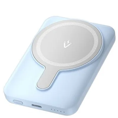 Powerbank Vention FHSL0 5000mAh 20W Kabellos Magnetisch Blaues Display