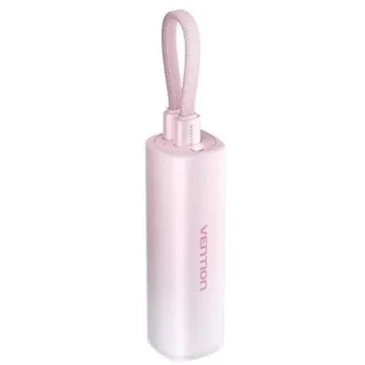 Powerbank Vention FHWR0 5000mAh 20W Wireless Rosa Kompakt USB-C Lightning