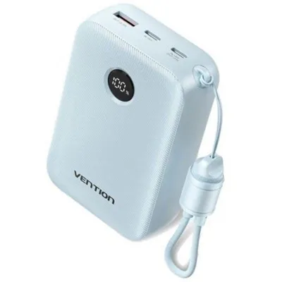 Powerbank Vention FKBL0-C 20000mAh 22.5W Blau USB-A USB-C
