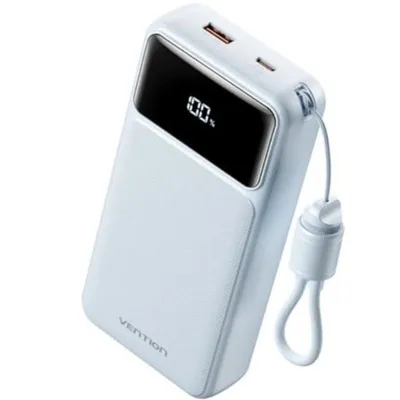 Powerbank Vention XGY40 20000mAh 22.5W Blau mit USB-C-Kabel