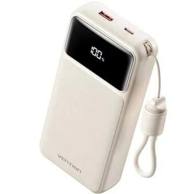 Powerbank Vention XGY40 20000mAh USB-C 22.5W Weiß