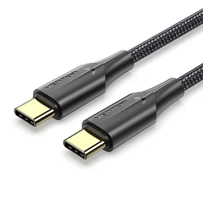 Vention USB-C 2.0 auf USB-C Stecker/Stecker Kabel 60W 1m Schwarz