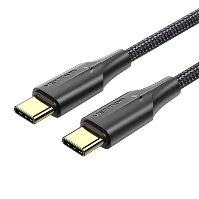Vention USB-C 2.0 auf USB-C Stecker/Stecker Kabel 60W 2m Schwarz