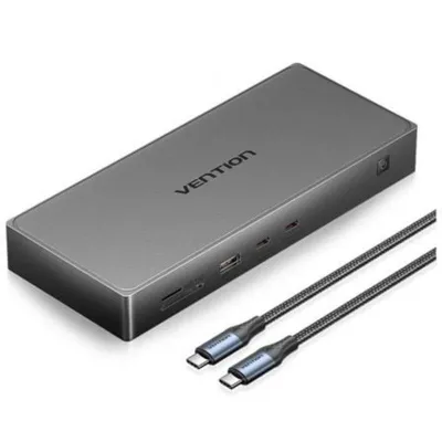 Docking-Station Vention TPWH0 11 in 1 mit 2x HDMI 4K