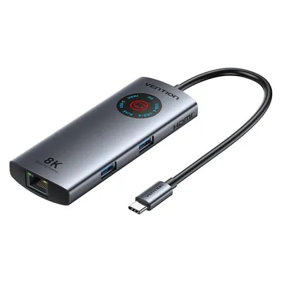 USB-C Docking Station Vention TQZHB 6 in 1 HDMI USB RJ45 PD