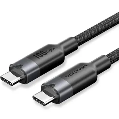 Kabel USB-C Vention TRGBD 5A 100W 0.5m Schwarz